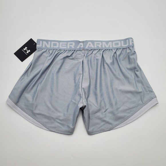 Under Armour UA Play Up 2.0 Women's Shorts Athletic Training Mod Gray Size M NEW - Picture 2 of 3